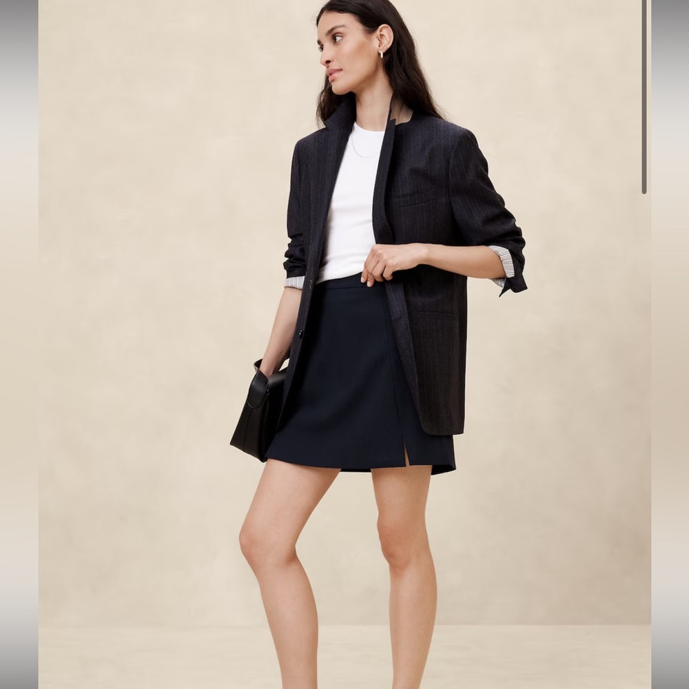 Banana Republic Navy Mini Skirt